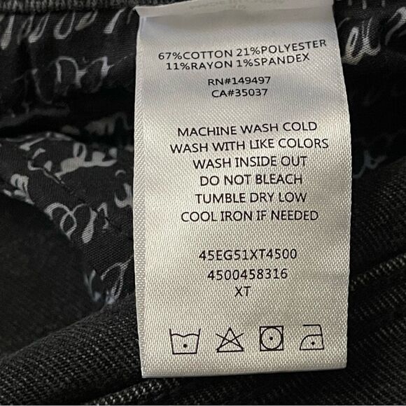 Sam Edelman Black Distressed Straight Leg High Rise Denim Jeans SZ 10/30 BNWT - Picture 12 of 16